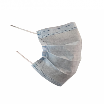 Disposable Medical Grade Face Mask - 3 Ply with Ear Loops and Nose Wire - 50 Count